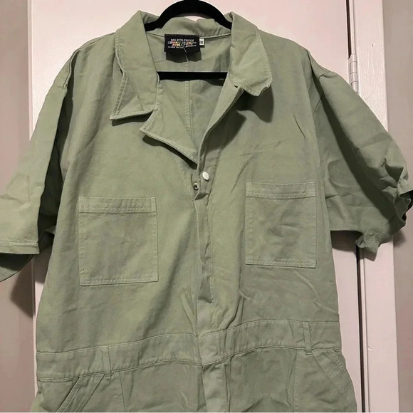 Big Bud Press Jumpsuit short sleeve light green size 6X - Picture 2 of 6
